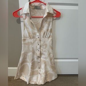 Urban Outfitters | Sleeveless Cream Button-Up Blouse | Size XS